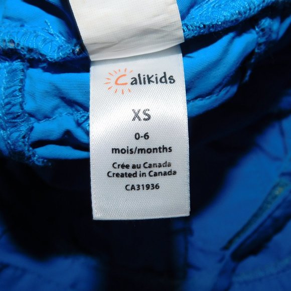 Calikids Boys Blue UV Bucket Hat XS 0-6 Months - Picture 2 of 7